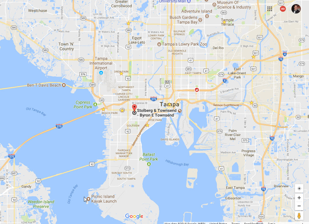 tampa bay map